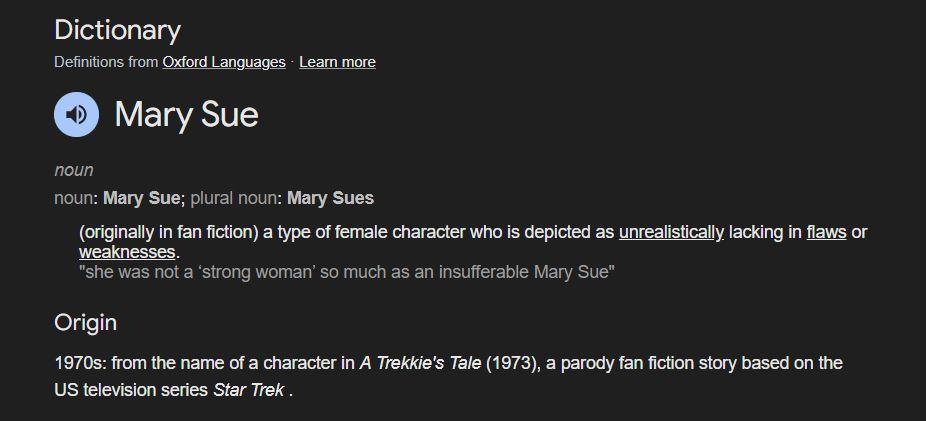 Mary Sue originated from Star Trek fanfiction